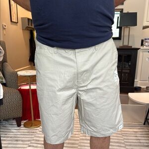Men's Casual Shorts in Light khaki. 10.5” inseam. New
